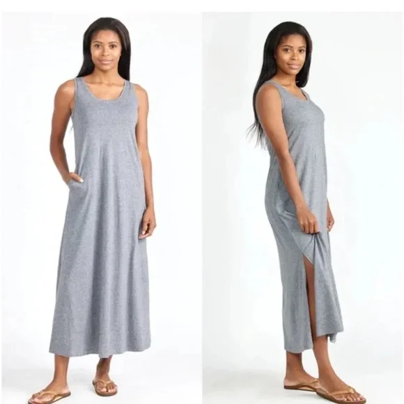 FREE FLY | Womens Bamboo Blend Sleeveless Heritage Midi Dress | M - Picture 1 of 6